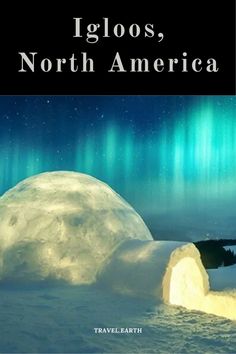 the cover of iglos, north america with an aurora in the sky above