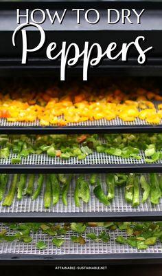 how to dry peppers in the fridge