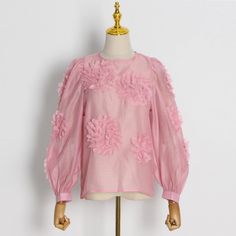 44487984349406|44487984382174|44487984414942 Fitted Long Sleeve Top With Blouson Sleeves For Spring, Feminine Long Sleeve Party Tops, Spring Shirt With Blouson Sleeves, Spring Shirt With Blouson Sleeves And Long Sleeves, Chic Long Sleeve Shirt For Spring, Spring Cotton Blouse With Lantern Sleeves, Spring Long Sleeve Padded Blouse, Pink Workwear Top With Blouson Sleeves, Pink Blouson Sleeve Top For Work