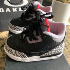 On Hold! Will Update Soon!! Thank You!! Baby 5c Jordan 3 Retro Bt. Black/Fire Red-Cement Grey. Rare Find! Never Worn! Brand New! Air Jordan Iv, Jordan Iv, Jordan Retro 3, Jordan Ones, White Basketball Shoes, Jordans Girls, Nike Jordan Retro, Jordan Retro 1, Jordan 3 Retro