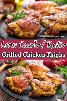 low carb and keto grilled chicken thighs