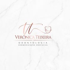 the logo for veronicaa texeria, an italian restaurant with marble background