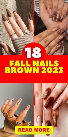 Go for golden glam with these autumn French tips! 🍁✨ Sparkle through the season. 💅 #GoldenNails #AutumnGlam #FrenchMani Fall Nail Designs Almond Shape Brown, Nails 2023 Trends Brown, Fall Nails 2023 Trends Almond, Almond Shaped Fall Nail Designs, Fall French Tip Nails Almond, Fall Nails Almond Shape Long, Fall Nails Brown Skin, Almond Gel Nails Fall, Brown Gel Nails Designs