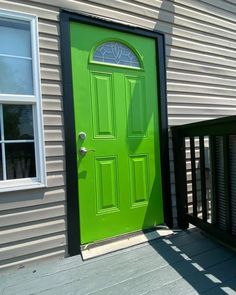 SW Outrageous Green front door color