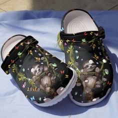 Sloth In Black Jungle Shoes   Little Animals Clogs Gift   Jungle Sl Lightweight construction with breathable mesh fabric provides a comfortable and flawless fit. Sloth Birthday, Versatile Shoes, Little Animals, Wooden Shoes, Gift For Woman, Birthday Gifts For Women, Sloth, Slip On Shoes, Women Girl