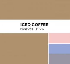 a pantone board with different shades of coffee