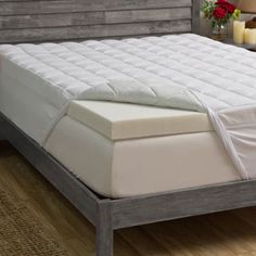 the mattress is made and ready for someone to use it in their home or office