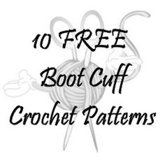 the 10 free crochet patterns are available for all types of knitting and needleing