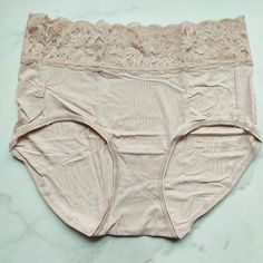 New With Tags! Brand: Soma Size: S Color: Adobe Rose Style: Embraceable Super Soft Signature Lace Brief Picture This: A High-Rise Brief That Covers Your Backside, With Cute Floral Lace At The Waist For That Extra Touch Of Girliness. The Super Soft Stretchy Lace Is Not Just Comfy, It Lasts Long And Even Hides Any Muffin Top Situation. Plus, No Tags To Bug You, So You Can Wear It All Day Without Any Issues. And Get This It Doesn't Ride Up! That's Right, It Stays Put, So No Need For Constant Adjust Feminine Seamless Bottoms For Spring, Feminine Seamless Spring Bottoms, Feminine Seamless Bottoms For Loungewear, Feminine Seamless Beige Bottoms, Feminine Seamless Pink Bottoms, Feminine Beige Seamless Bottoms, Soma Intimates, Rose Style, Karl Lagerfeld Paris