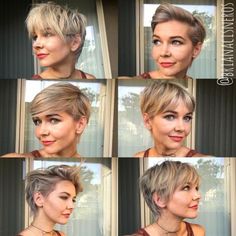 Slimming Pixie Hairstyles Pixie Cut For Round Face Plus Size, Short Hair For Round Face Plus Size, Blond Pixie, Plus Size Hairstyles, Kort Bob, 2023 Hair, Punk Hair, Round Face Haircuts, Short Pixie Haircuts