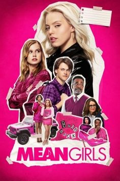 the mean girls movie poster is shown