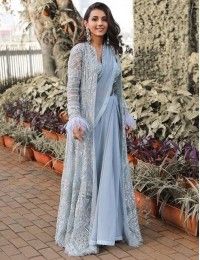 Indowestern Saree, Saree Jackets, Latest Indian Saree, Saree Trends, Party Wear Indian Dresses, Stylish Sarees