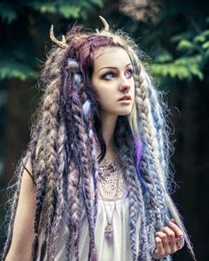 Dread Locks, Braids Pictures, Braids Styles, Fantasy Hair, Funky Hairstyles, Halloween Hair, Teen Hairstyles, Grunge Hair, Steampunk Fashion