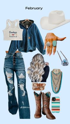 Country Outfits Women, Cute Cowgirl Outfits, Casual Country Outfits, Cowgirl Style Outfits, Southern Outfits, Country Style Outfits, Western Wear Outfits, Cute Country Outfits, Country Girls Outfits