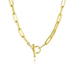 14K Yellow Gold Chain Necklace with Toggle 14k Yellow Gold Necklace, Classic Wedding Band, Yellow Gold Necklace, Yellow Gold Chain, Anniversary Bands, Gold Chain Necklace, Pendant Bracelet, White Rose Gold, Gold Platinum