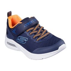 Add some extra comfy cushioning to a sporty style with Skechers Microspec Max. This lightweight design features a breathable athletic mesh and synthetic upper with stretch laces and a visible Skech-Air airbag midsole.Features: LightweightClosure Type: StrapUpper/Outer Base Material: 66% Textile, 34% SyntheticShoe Lining Material: PolyesterSole Material Content: 100% EvaShoe Strap Type: Adjustable StrapCountry of Origin: Imported Breathable Mesh Lace-up Walking Shoes For Sports, Blue Breathable Slip-on Sneakers For Light Sports, Breathable Running Sneakers With Round Toe, Breathable Round Toe Sneakers For Running, Cushioned Athletic Fit Slip-on Sneakers For Jogging, Breathable Fabric Running Sneakers With Round Toe, Breathable Fabric Sneakers For Running, Breathable Fabric Sneakers With Cushioned Footbed, Athletic Fit Sneakers With Breathable Fabric And Round Toe