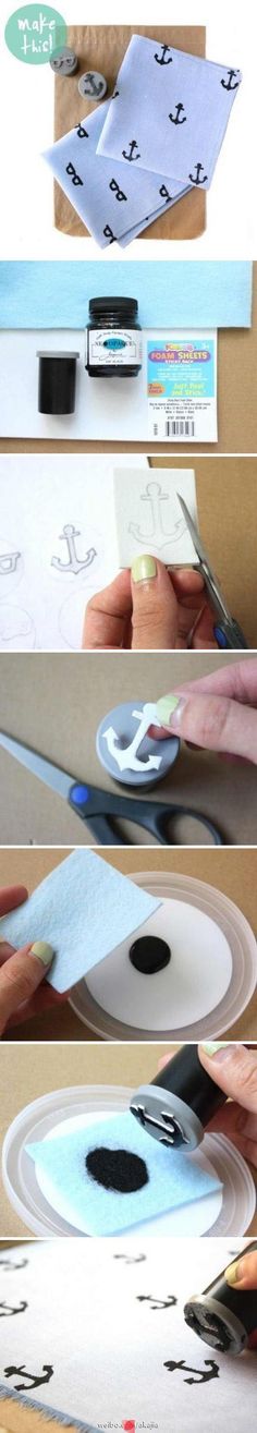 the instructions for how to make an easy diy project with paper, scissors and glue