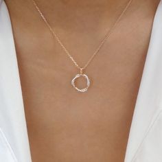 Material: rose gold plated brass, crystals Length: 16" Pendant size: 0.5" x 0.5" IMPORTED Rose Gold Necklaces, O Necklace, Small Necklace, Necklace Rose Gold, Crystal Eye, Necklace Rose, Pretty Necklaces, Eye Earrings, Girly Jewelry