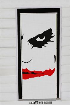 an image of a door with the face of comic book character