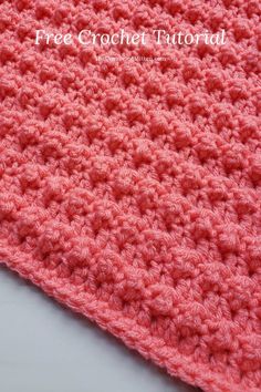 a crocheted blanket is shown with the text, free crochet pattern