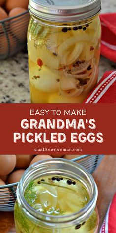 an easy recipe to make grandma's pickled eggs