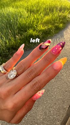 fall nails 2023 hailey bieber Nails Hailey Bieber, Hailey Bieber Nails, Bieber Nails, Nails Yellow, Tie Dye Nails, Wedding Ring For Her, Nagel Inspo, Hot Nails