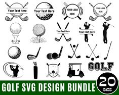 the golf svg design bundle