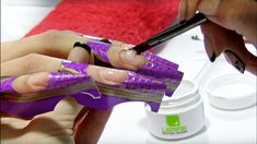 Gel Tutorial Step By Step, Uv Gel Nails Extensions, Extension Tutorial, Uv Gel Extensions, Skull Nail Art, Nails Extension, Natural Looking Nails