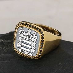 "925K Silver Coat of Arms Signet Ring, Family Crest Rings, Crest Ring, Family Rings, Family Crest Signet Ring, Custom Silver Signet Ring ❥ Family Ring symbolize the glory and honor of our ancestors. We manufacture your family crest rings using high technology with diligence so that you can pass them on to next generation. Oval Celtic Design Raised Family Ring are physical manifestations of Family, Country, Culture and Tradition. Be proud of your family crest, honor your ancestors and pass your g Luxury Sterling Silver Open Signet Ring, Luxury Open Ring Stamped 925, Luxury Sterling Silver Signet Ring, Luxury 14k Stamped Sterling Silver Diamond Ring, Luxury Sterling Silver Cluster Ring, Formal 925 Stamped Signet Ring, Formal Fine Jewelry Signet Ring Stamped 925, Formal 925 Stamped Signet Ring In Fine Jewelry Style, Luxury Stamped 925 Signet Ring For Wedding