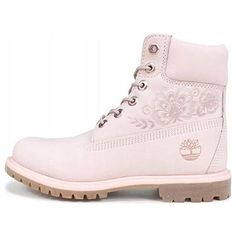 (WMNS) Timberland 6-Inch Premium Waterproof Embossed Boots 'Pink' A1TKO Pink Waterproof Sneakers For Outdoor, Pink Waterproof Sneakers With Round Toe, Pink Waterproof Boots With Round Toe For Outdoor, Pink Round Toe Waterproof Boots For Outdoor, Pink Waterproof Lace-up Boots, Pink Casual Waterproof Boots For Outdoor Activities, Casual Pink Waterproof Boots For Outdoor Activities, Casual Pink Timberland Boots, Pink Round Toe Boots