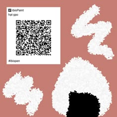 the silhouettes of two sheep are shown with qr - code for each one