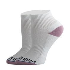 Paul Bryan's Versa Quarter sock with Coolmax offers you a pure performance sock with the comfort of Coolmax. Not only will this sock wick away moisture and sweat, but the Coolmax fibers that help keep your feet cool during the process. Cushion: MediumSock Height: Ankle QuarterSizing: Women's shoe sizes 4-10Care Instructions: Wash Cold, Tumble Dry Low HeatConstruction: 63% Coolmax/33% Nylon/4% Spandex Sock Features Arch Support Targeted Reinforcement Coolmax Light Compression Breathable Wicking F Quarter Socks, Ankle Socks, Arch Support, The Process, Arch, Socks, Spandex, Women Shoes, Pure Products