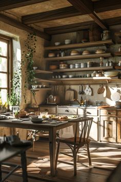 earthy kitchen ideas designs 2 Earth Tones Paint, Kitchen Board, Cozy Kitchen, Small Living Room, Living Room Inspiration, Dream Kitchen, Earth Tones, Room Inspiration