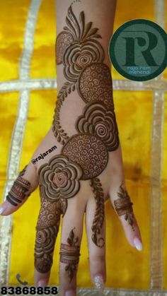 henna designs for hands and feet