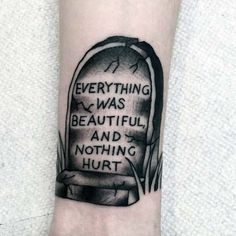 Gravestone Traditional Tattoo, Headstone Tattoo Design, Grave Tattoo Ideas, Grave Stone Tattoo Design, Mortician Tattoo, Tombstone Tattoo Design, Tattoo Tombstone, Head Stone Tattoo, Gravestone Tattoo Design