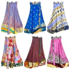 ad eBay - Find many great new & used options and get the best deals for Summer Wear Skirt Silk Hippie Boho Women Long Free Size Printed Dress Lot 20 Pcs at the best online prices at eBay! Free shipping for many products! Skirts Indian, Indian Skirts, Bohemian Skirts, Long Silk Skirt, Magic Skirt, Silk Skirts, Skirts Wrap, Sari Skirt, Flamenco Skirt