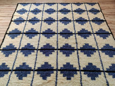 Home Decor Pet-Friendly Wool Rug, 8x10 Custom Blue And White Wool Area Rug, Handmade Boho Wool Rug Runner For Bedroom, Home And Living Room Buy Home, 8x10 Rugs, Kilim Cushions, Checkered Pattern, Wool Area Rug, Wool Area Rugs