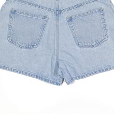 Item is in good used condition. > Size: S > Waist Size: 30" > Inside Leg: 3" > Rise: 13" > Hem: 12" Casual Medium Wash Rigid Denim Jean Shorts, 90s Style Summer Denim Jeans, High Rise Blue Recycled Denim Jean Shorts, 90s Style Washed Blue Denim Bottoms, 90s Style Light Wash Jeans For Summer, Light Wash Denim Jean Shorts For Streetwear, 90s Style Cutoff Jeans In Denim Blue, Casual High Rise Recycled Denim Jean Shorts, Casual High Waist Recycled Denim Jean Shorts