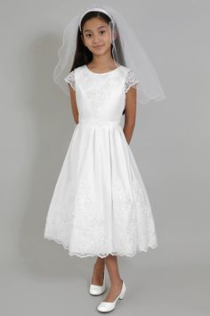 Margaret Communion White Dress – Us Angels Comunion Dress, Communion Dresses Lace, White Communion Dress, Girls Communion Dresses, First Communion Dresses, Teen Girl Dresses, Communion Dresses, Lace Embroidery