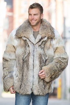 click to expand Fur Vest Outfit, Coyote Fur Coat, Fur Vest Outfits, Vest Outfits Men, Mens Fur Coat, Coyote Fur, Vest Outfit, Mens Fur, Fur Parka