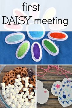 the first daisy meeting is in progress and it's time to start with some fun activities