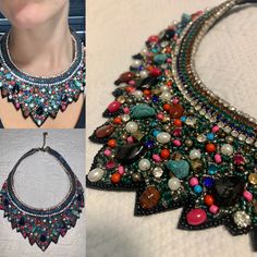 Francesca’s Colorful Statement Bib Necklace- Never Been Used/New Without Tags Missing Only One Rhinestone Color Varies Due To Flash Smoke/Pet Free Home Questions? Comment Below Jewelry Colorful, Statement Bib Necklace, Bib Necklace, Womens Jewelry Necklace, Statement Necklace, Flash, Black Pink, Jewelry Necklaces, Women Jewelry