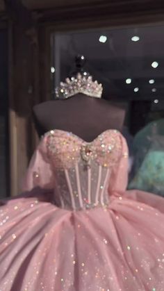 #pink #coquette #coquettestyle #coquetteaesthetic #quince #quinceañera Pink Quince Dress With Butterflies, Pink Sparkly Quinceanera Dresses, Rose Gold Quince Court, Quinceanera Dresses Color Ideas, Hello Kitty Quince Dress, Rose Gold Quince Dresses Blush Pink, Quinceañera Dresses Pink, Pink Quince Theme Ideas, Coquette Quince Dress