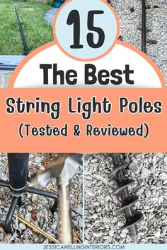 the best string light poles tested and reviewed in this post is an easy way to use them