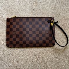 Brand New Louis Vuitton Damier Pouch. Never Used. Purchased In 2022 With The Neverfull Bag. Monogram Canvas Clutch For Daily Use, Brown Monogram Canvas Clutch For Everyday Use, Daily Use Monogram Canvas Clutch, Lv Pouch, Louis Vuitton Eva Clutch, Louis Vuitton Wristlet, Louis Vuitton Eva, Louis Vuitton Daily Pouch, Louis Vuitton Clutch Bag