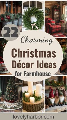 23 Woodsy Christmas Décor Ideas For Your Rustic Farmhouse Primitive Xmas Decorating, Rustic Christmas Decorating Ideas, Christmas Cabin Decorating Ideas, Rustic Farmhouse Christmas Tree Ideas, Christmas Farmhouse Decor Ideas, Farmhouse Christmas Decor Diy, Ladder Christmas Decor, Woodsy Christmas Decor, Birch Bark Candles