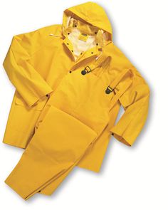 3 PIECE HEAVY DUTY YELLOW RAINSUIT RAIN SUIT 35MM SIZE 3XL NEW IN BAG Long Raincoat, Farm Chic, Farm Fashion, Rain Suits, Rain Suit, Studio Color, Lambskin Leather Jacket, West Chester, Rain Gear