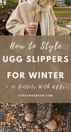 Looking for UGGs outfit ideas? Check out 10+ cozy and stylish ways to wear UGG slippers this season! Learn how to style UGG slippers, including UGG Tasman slippers outfit ideas and UGG Tazz slippers outfit ideas. From cute outfits with UGG slippers to comfy cold weather outfits, these winter outfits are perfect for any occasion!