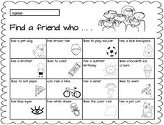 a printable worksheet for the friend who