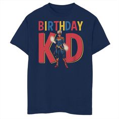 Maryland Terrapins He will love wearing this Boys 8-20 Marvel Avengers Captain Marvel Birthday Kid Husky Tee. FEATURES Crewneck Short sleevesFABRIC & CARE Cotton, polyester Machine wash Imported Size: L HUSKY. Color: Navy. Gender: male. Age Group: kids. Marvel Birthday, Kids Graphic Tees, Boy Tees, The Avengers, Captain Marvel, Marvel Avengers, Kids Birthday, Fabric Care, Husky